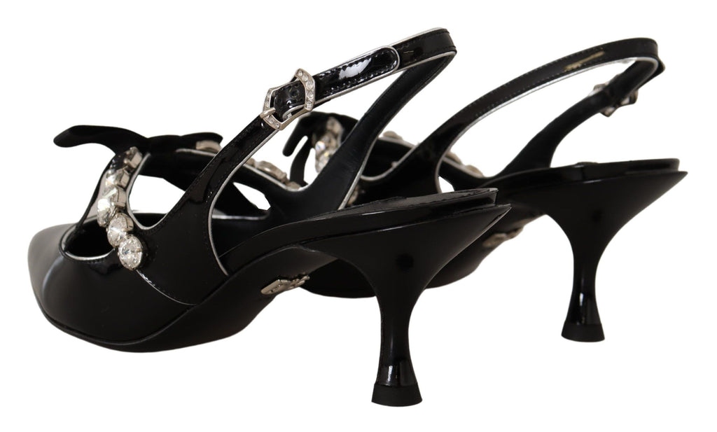 Dolce &amp; Gabbana Elegante Slingback-Pumps mit Kristallen