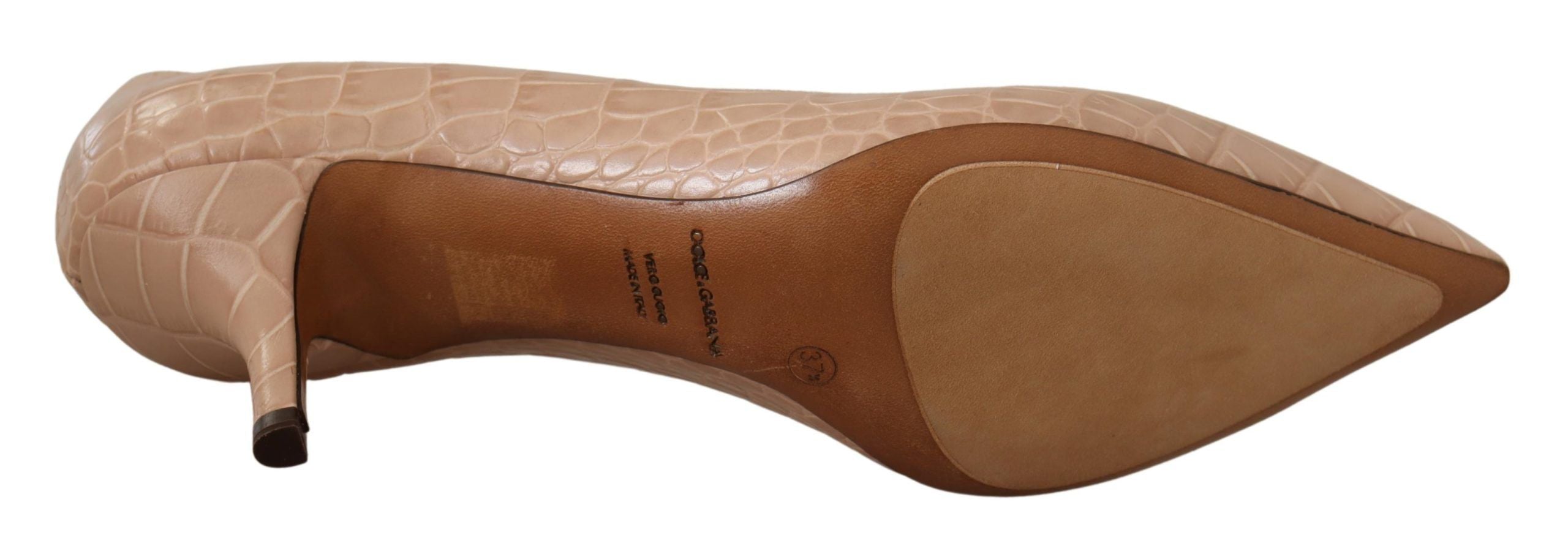 Dolce &amp; Gabbana Elegante beige Lederpumps