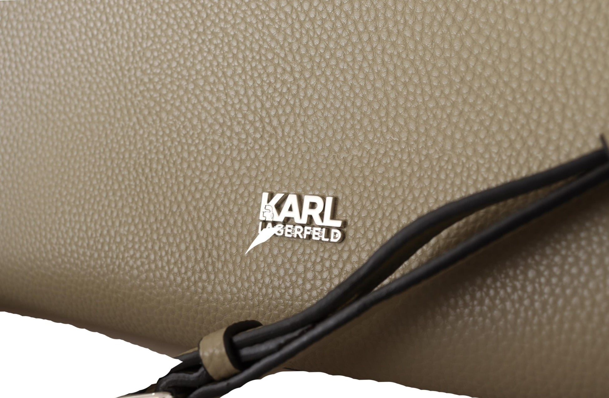 Sac fourre-tout en cuir vert sauge enchanteur Karl Lagerfeld