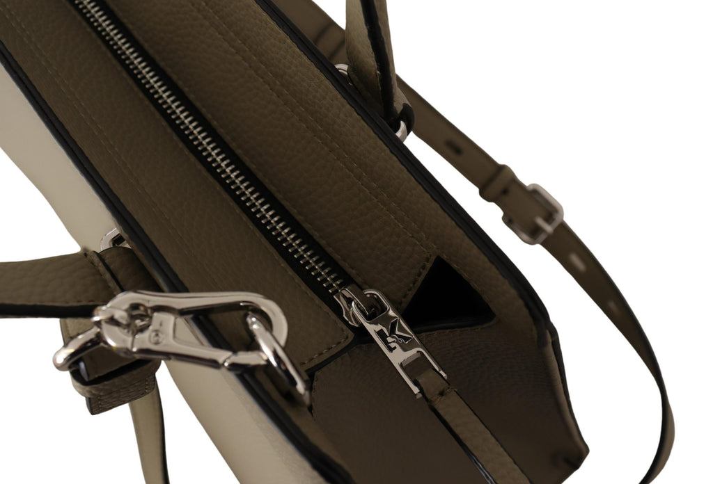 Sac fourre-tout en cuir vert sauge enchanteur Karl Lagerfeld
