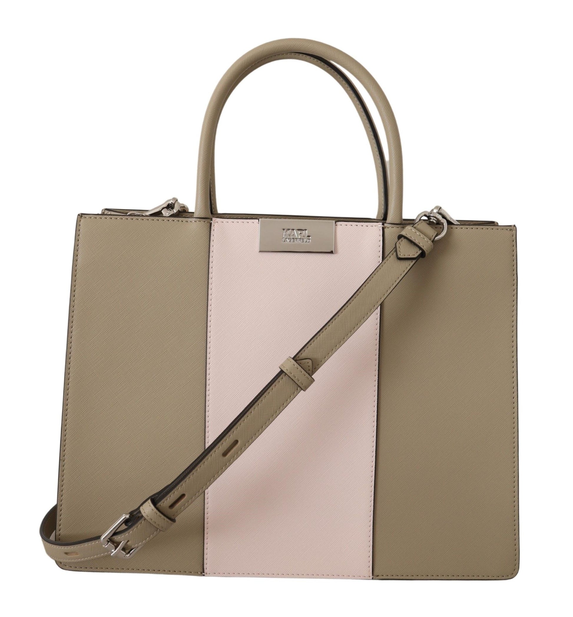 Sac fourre-tout élégant vert sauge Karl Lagerfeld