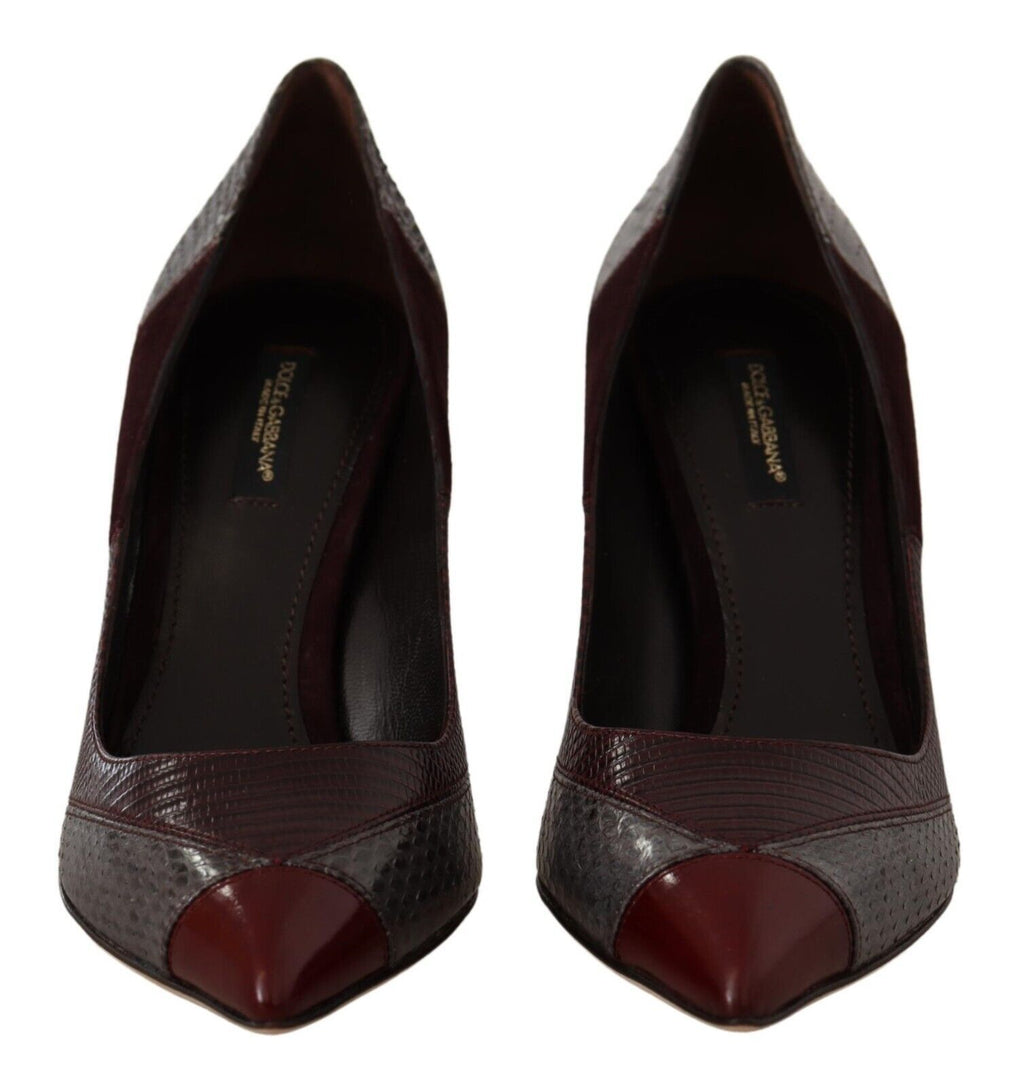 Dolce &amp; Gabbana Mehrfarbige Pumps aus exotischem Leder