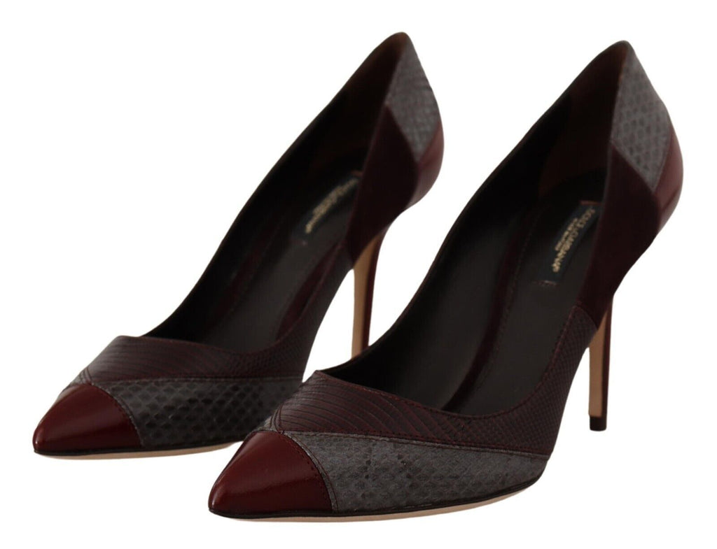 Dolce &amp; Gabbana Mehrfarbige Pumps aus exotischem Leder