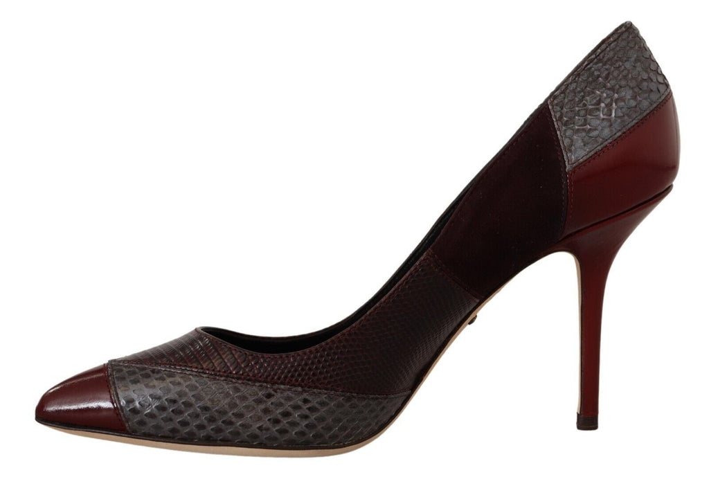 Dolce &amp; Gabbana Mehrfarbige Pumps aus exotischem Leder
