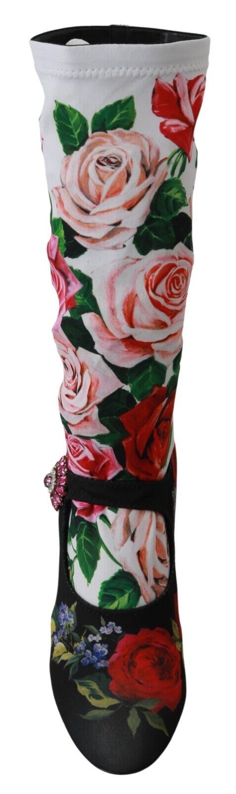 Dolce &amp; Gabbana – Sockenstiefel mit Blumenverzierung