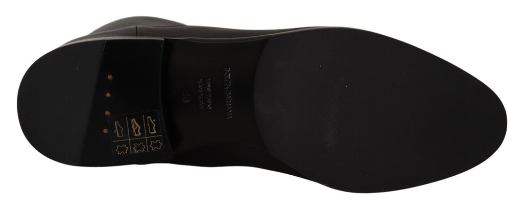 Dolce &amp; Gabbana Elegante Bikerstiefel aus Leder