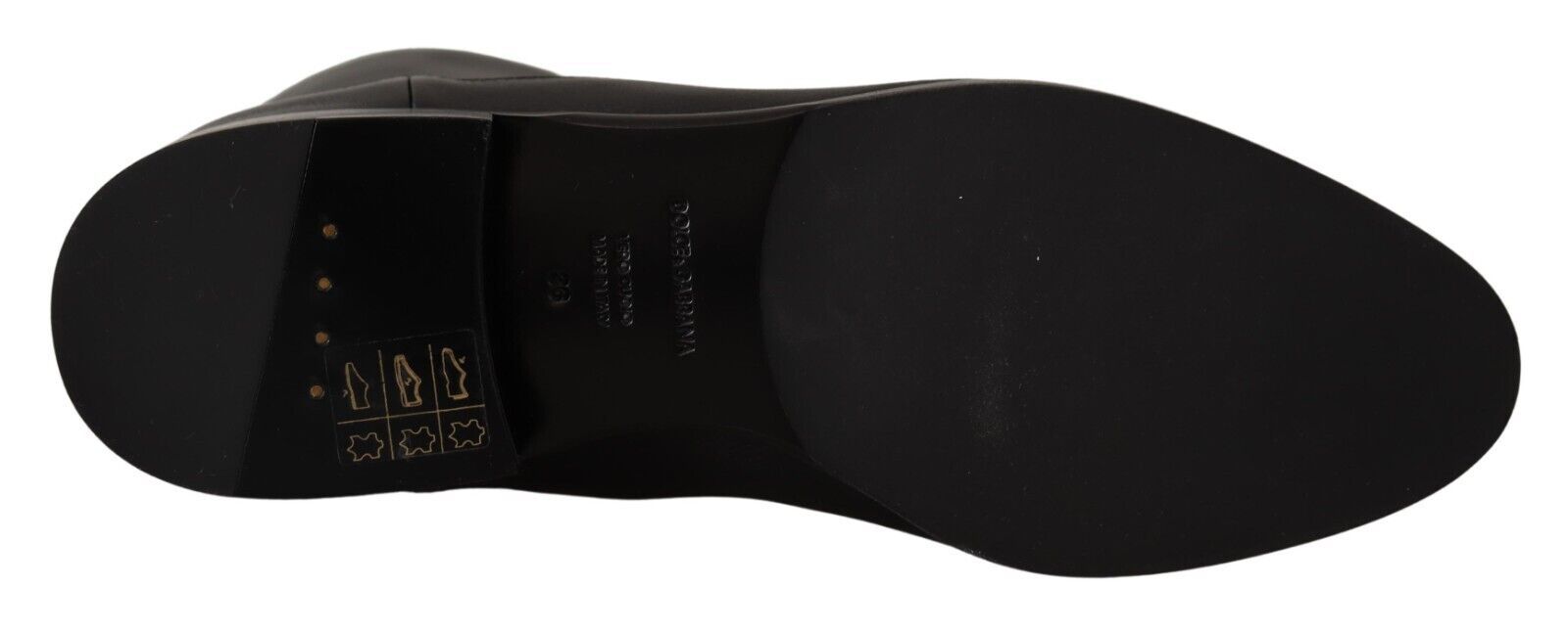 Dolce &amp; Gabbana Elegante Bikerstiefel aus Leder