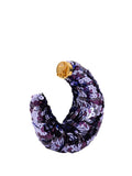 Tom Ford Croissant Sequin Hoop Earrings