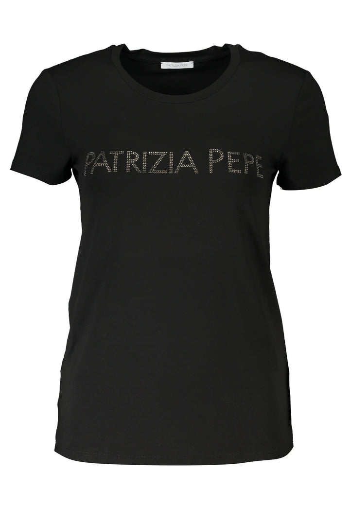PATRIZIA PEPE WOMEN&#39;S SHORT SLEEVE T-SHIRT BLACK