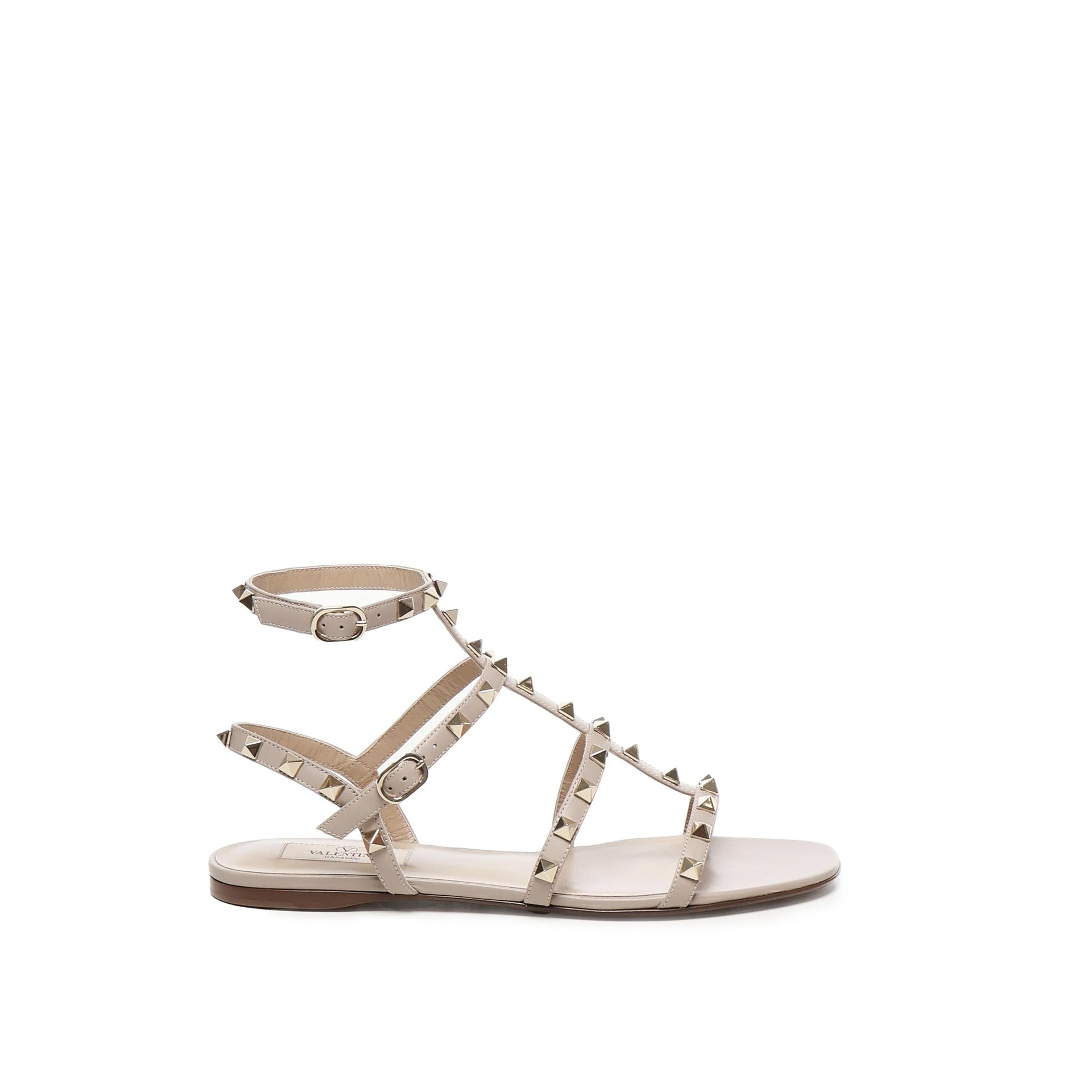 VALENTINO GARAVANI Rockstud flat sandals - WOMEN SHOES - VALENTINO GARAVANI - Tluxy New