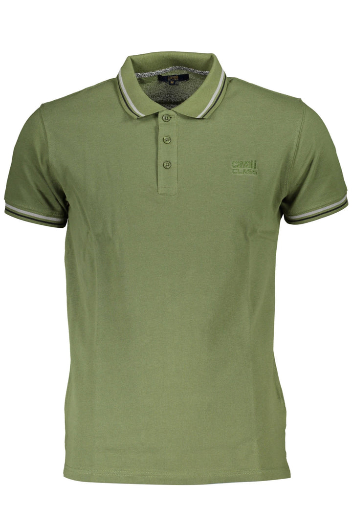 CAVALLI CLASS POLO SHORT SLEEVES MEN GREEN