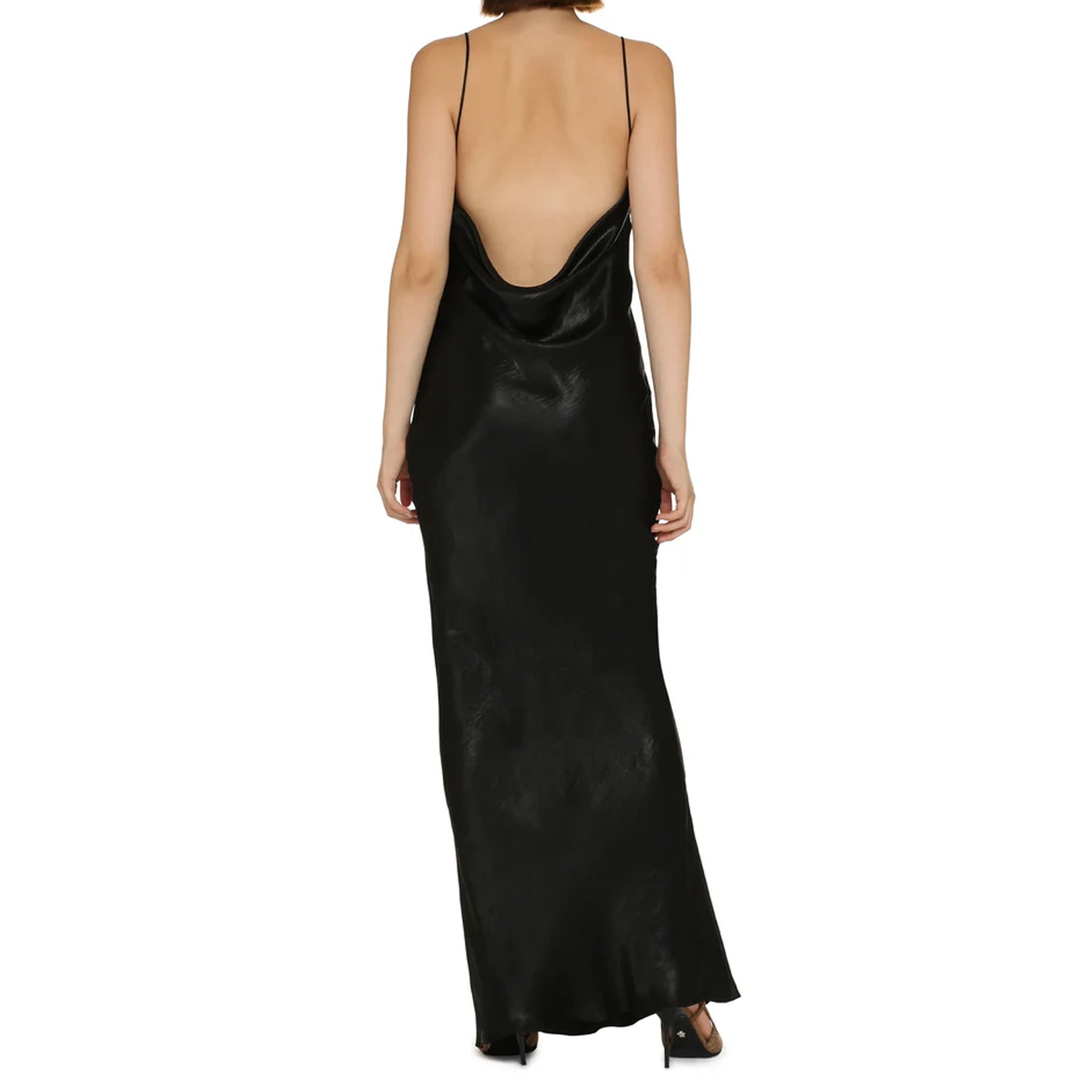 Saint Laurent Satin Long Dress