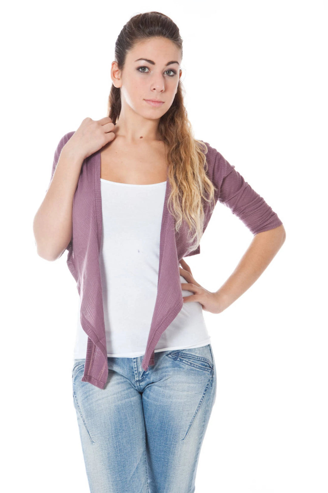 PHARD SHRUG LONG SLEEVES PINK WOMAN