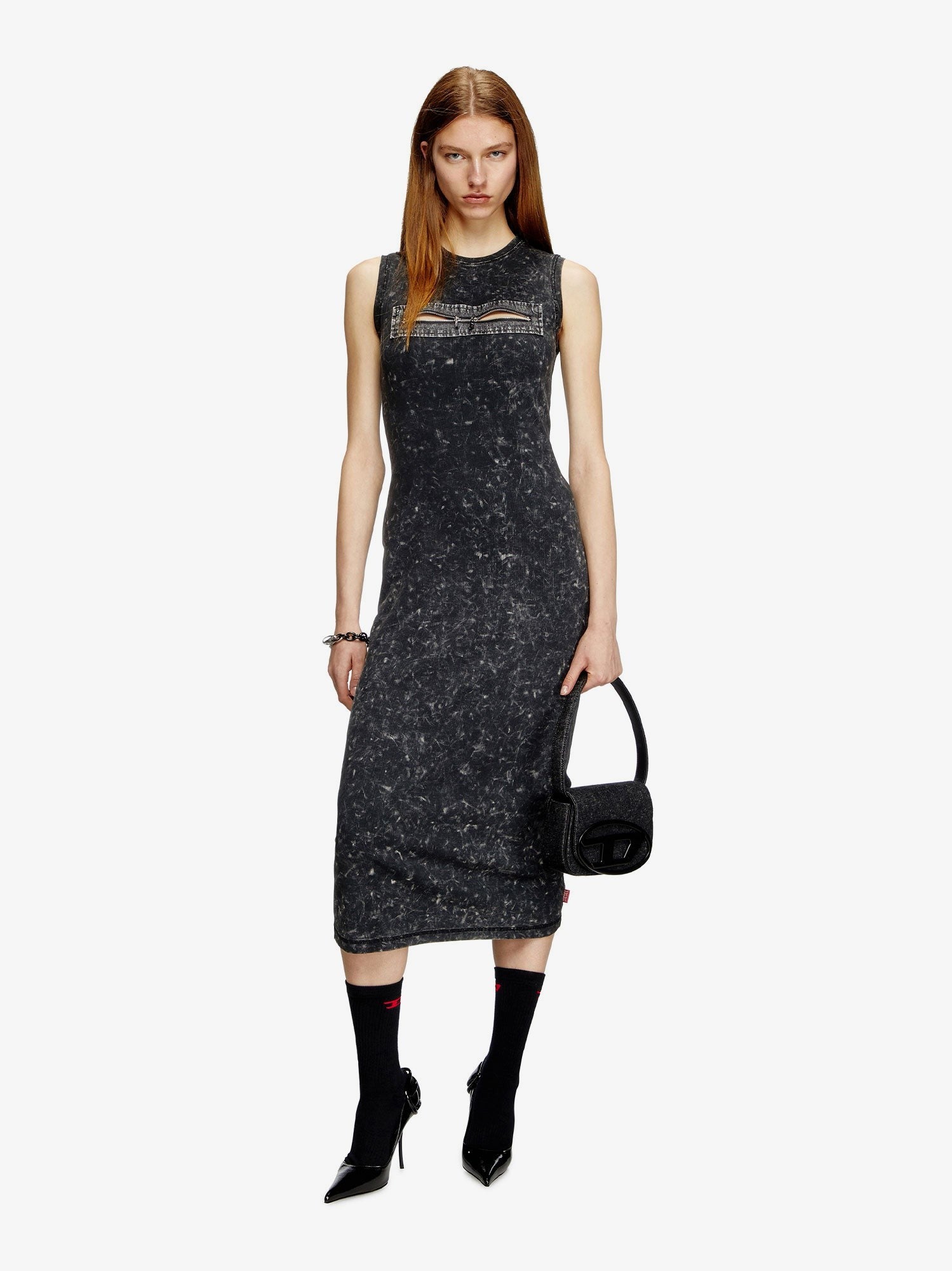 Diesel 1DR denim shoulder bag