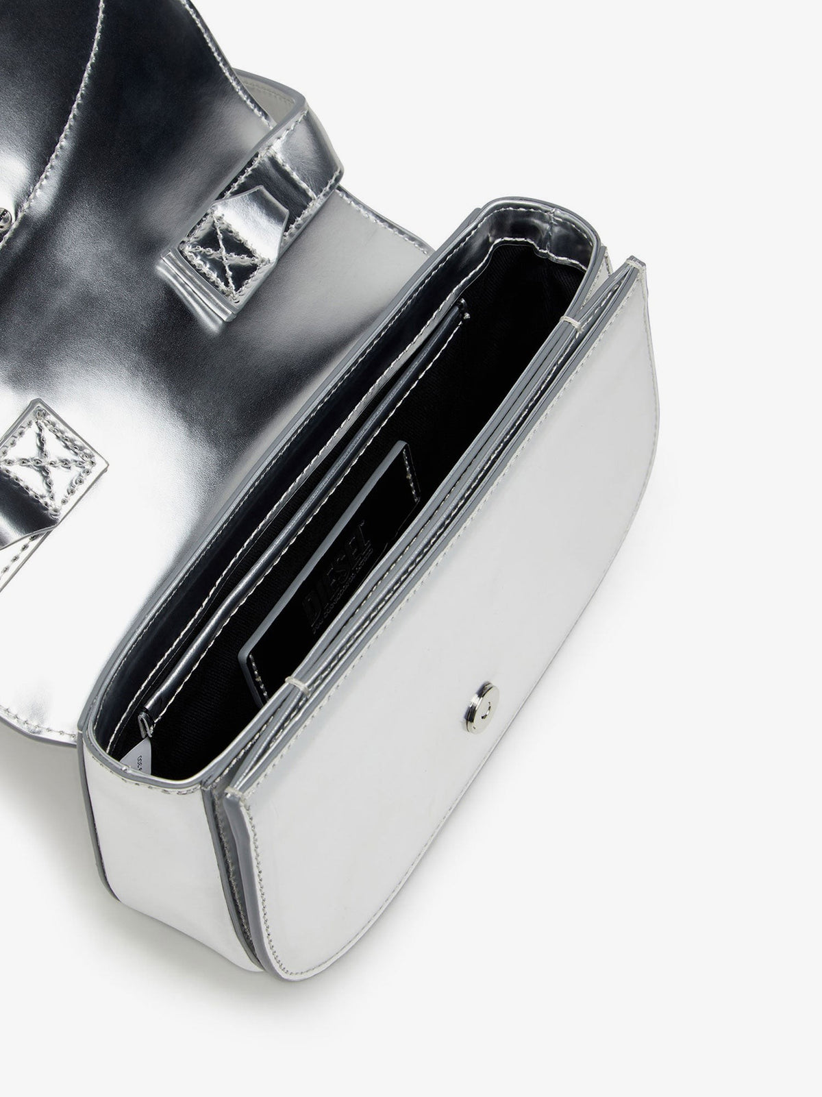 Diesel 1DR Shoulder Bag Silver
