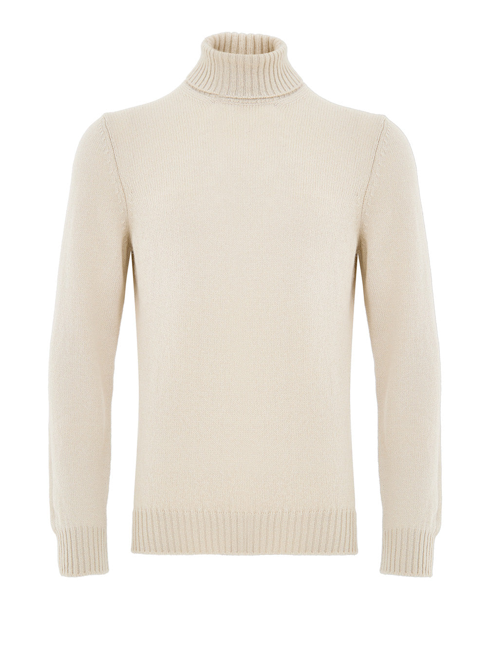 Beige Gran Sasso Wool Turtleneck Sweater