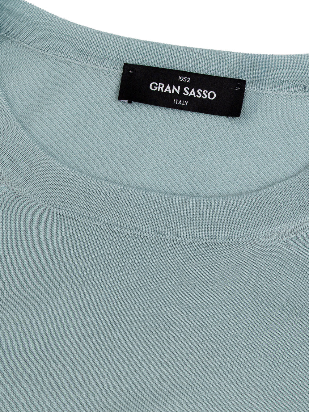 Light Blue Cashmere and Silk Crewneck Sweater Gran Sasso
