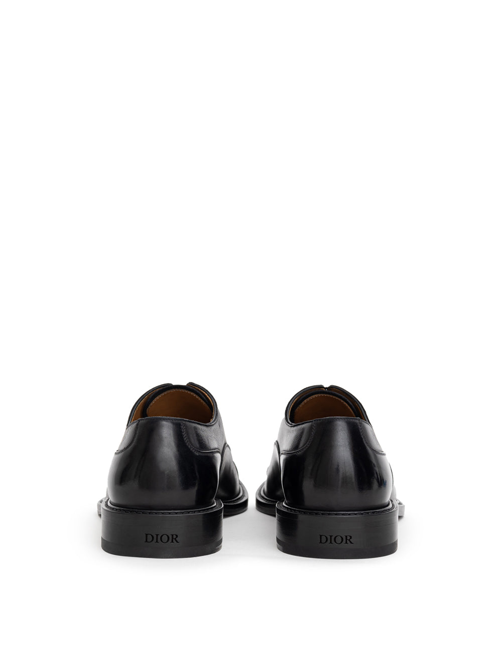 Dior Black Leather Lace-Up Oxford Loafer
