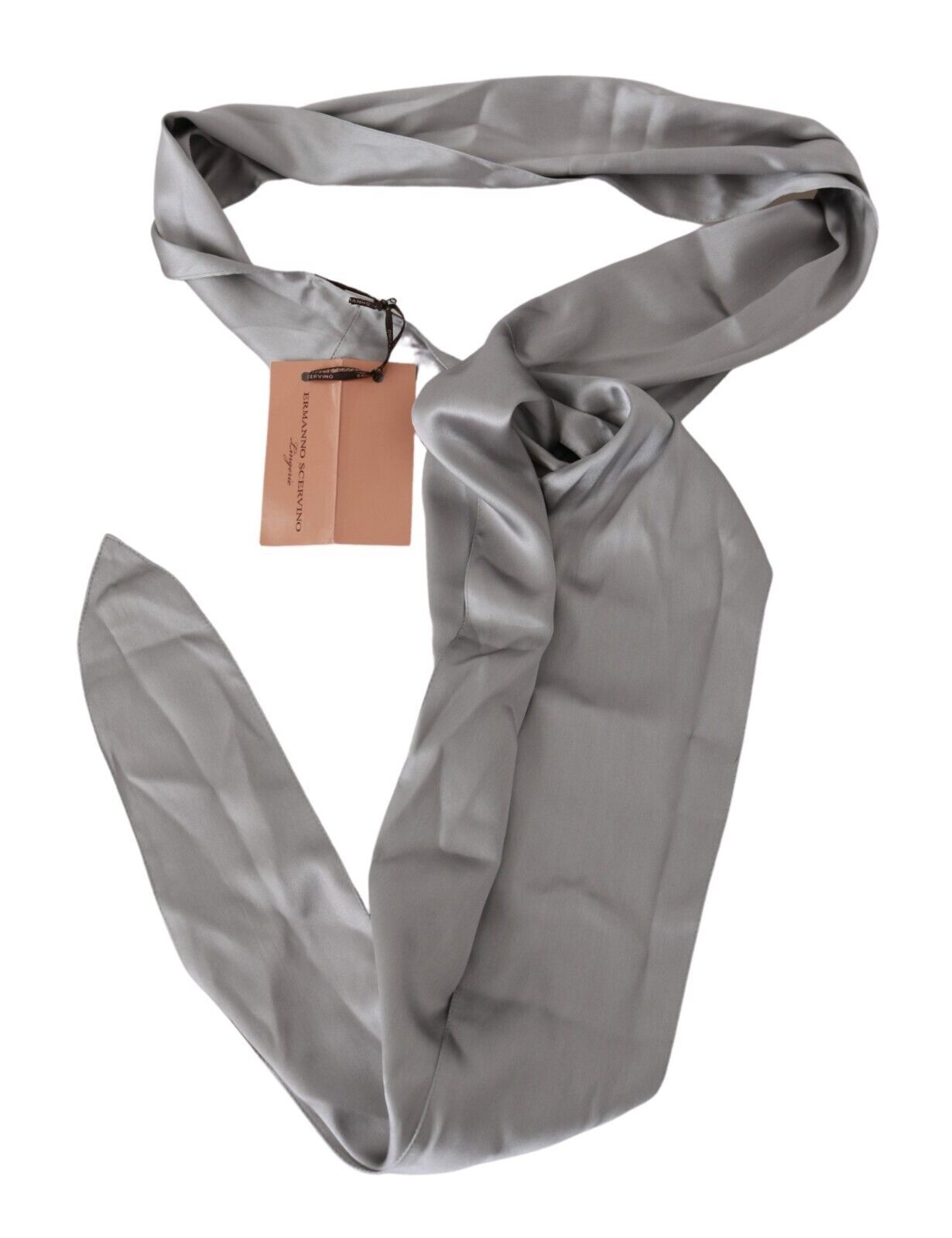 Ermanno Scervino – Eleganter silberner Seidenhalsschal für Herren