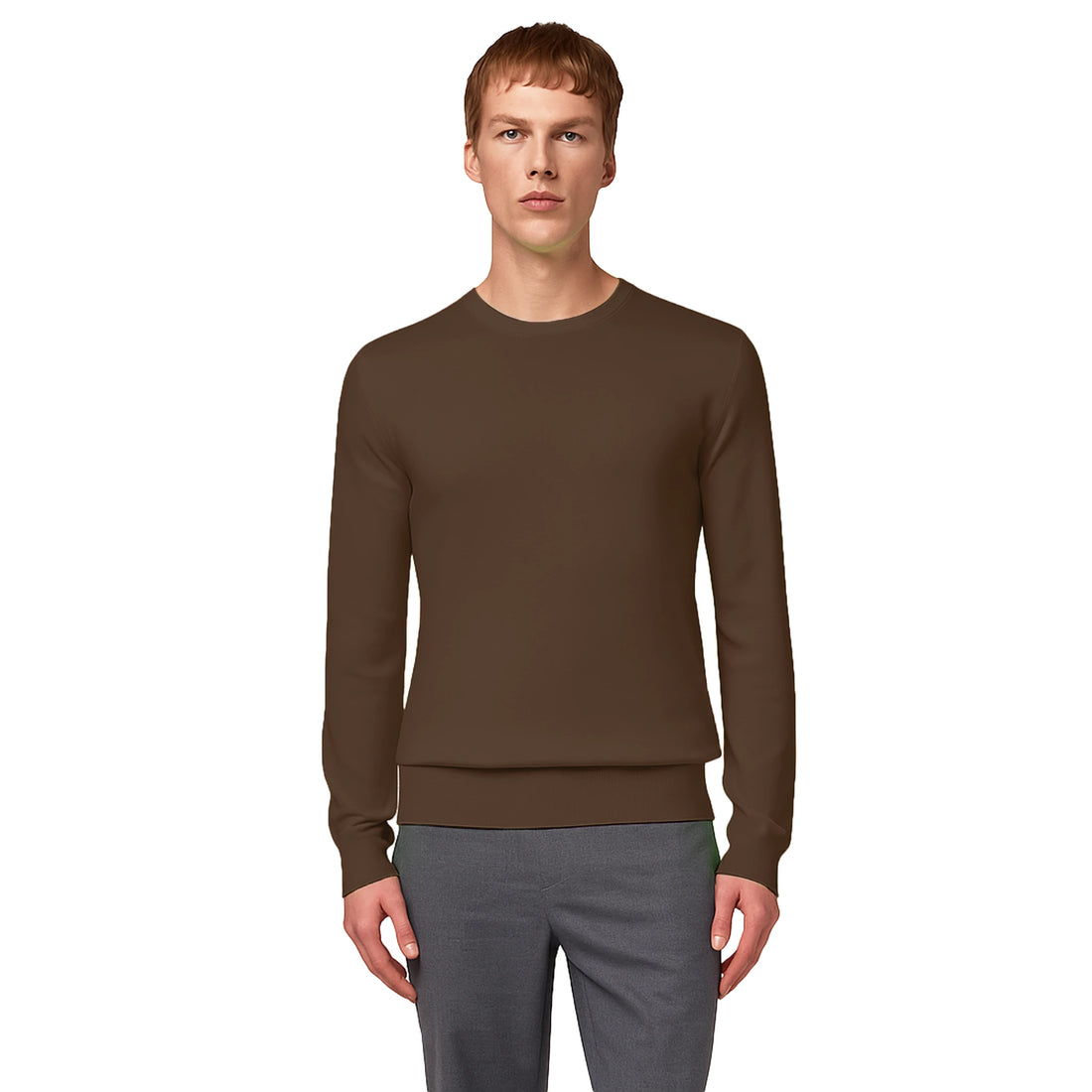 Alpha Studio Sweaters Brown Man