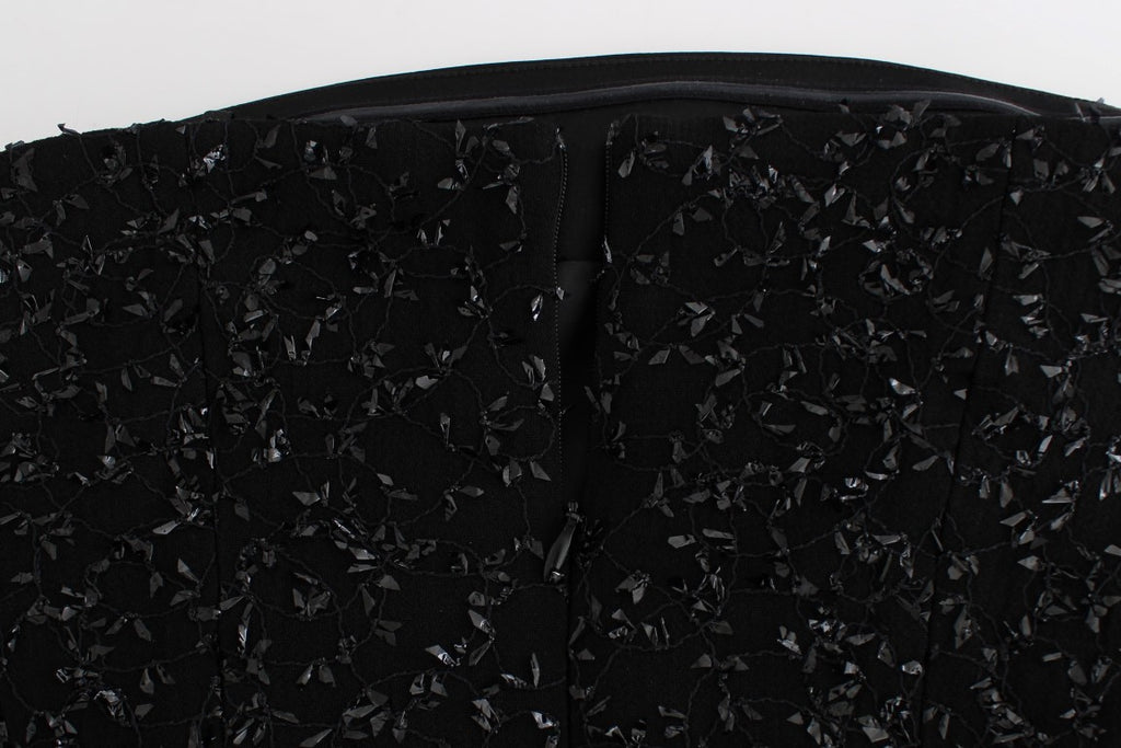 Robe noire élégante sans bretelles Masha Ma