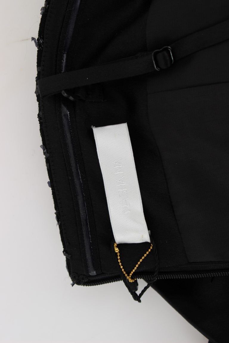 Robe noire élégante sans bretelles Masha Ma