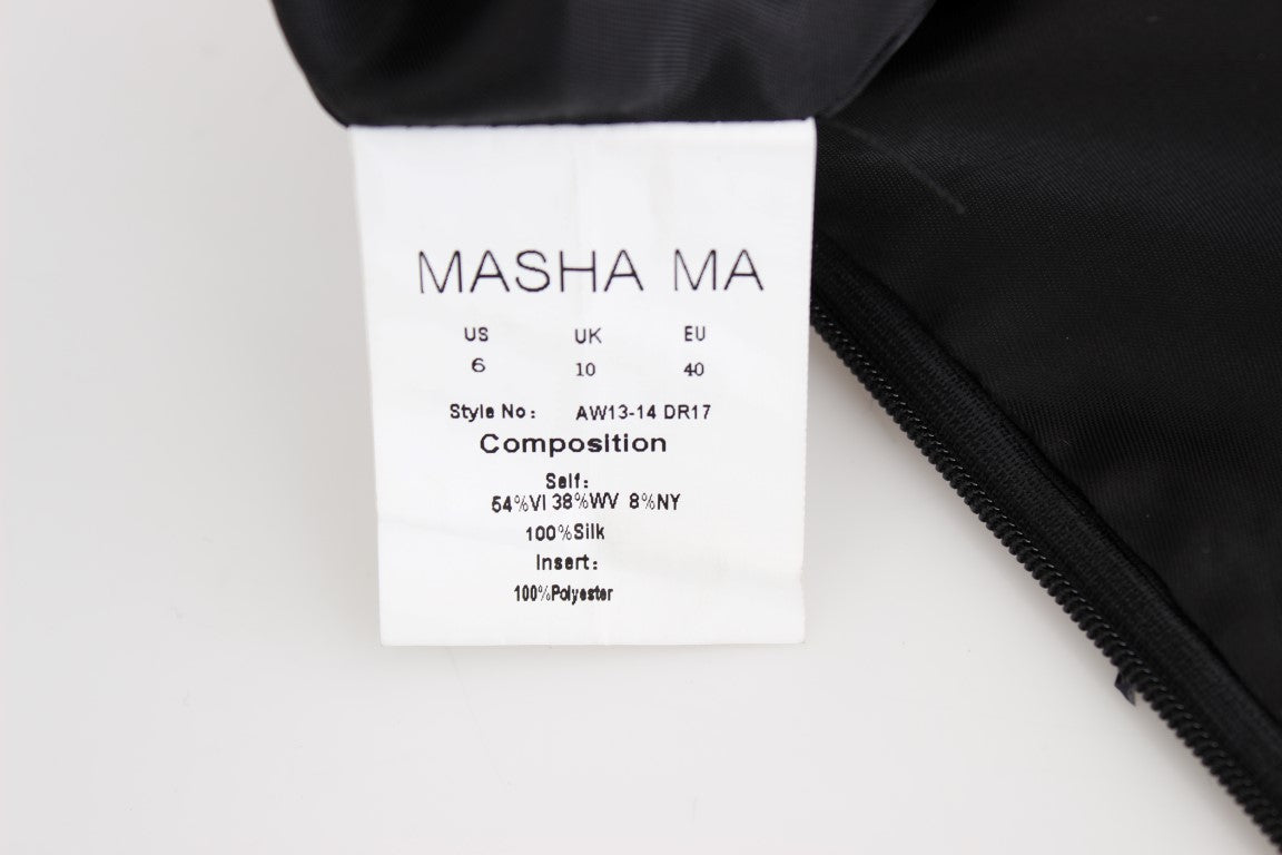 Robe noire élégante sans bretelles Masha Ma