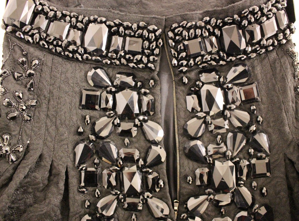Jupe Masterpiece noire ornée de cristaux Dolce &amp; Gabbana