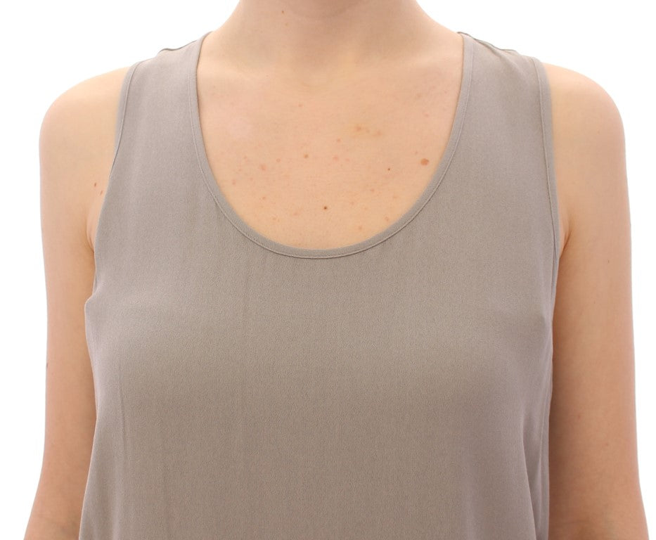 Haut élégant en viscose grise Comeforbreakfast – Style intemporel