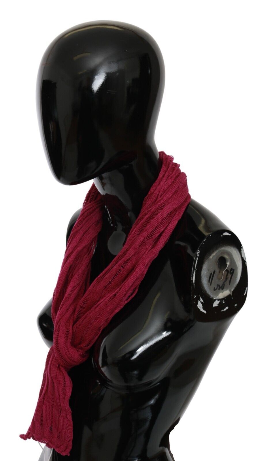 John Galliano Bordeaux Elegance Foulard Schal