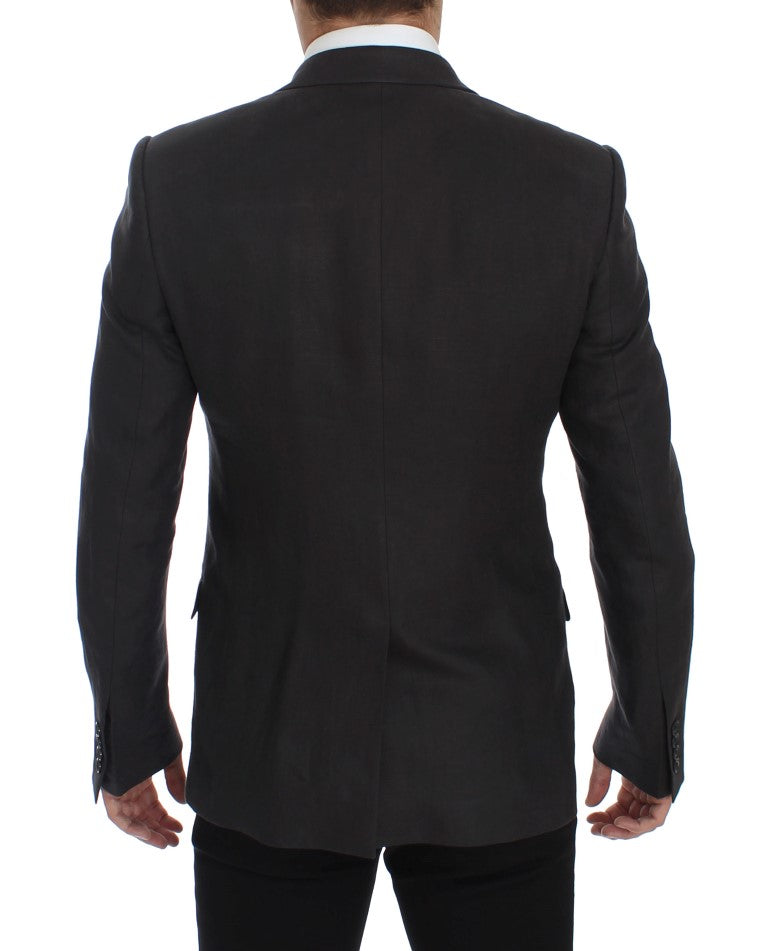 Blazer et gilet élégants en lin gris Dolce &amp; Gabbana