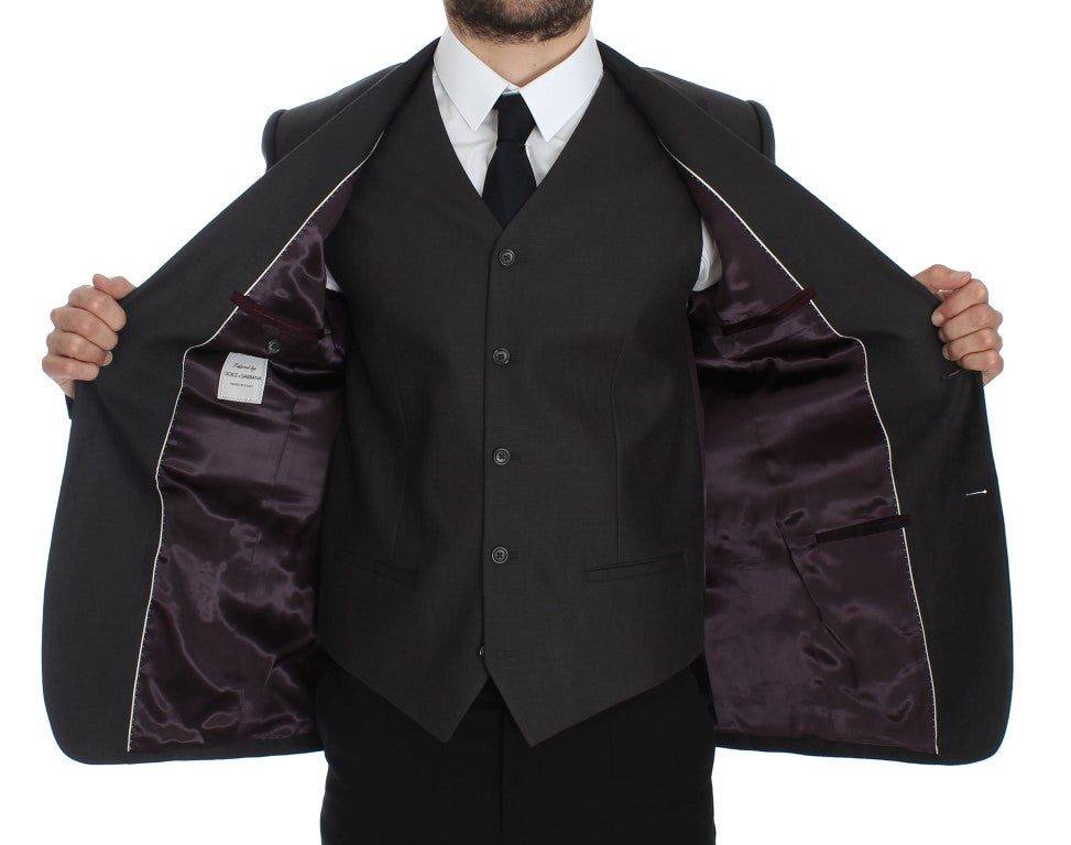 Blazer et gilet élégants en lin gris Dolce &amp; Gabbana
