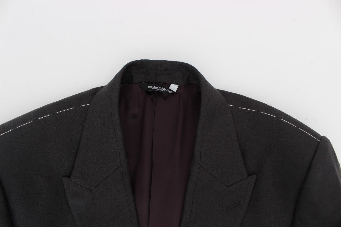 Blazer et gilet élégants en lin gris Dolce &amp; Gabbana