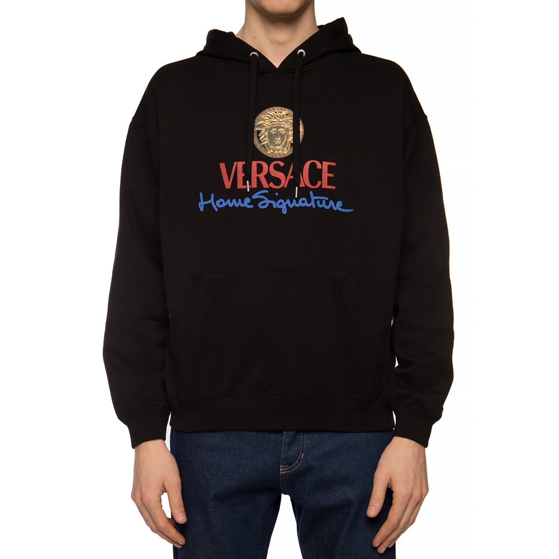 Versace Logo Hooded Sweatshirt