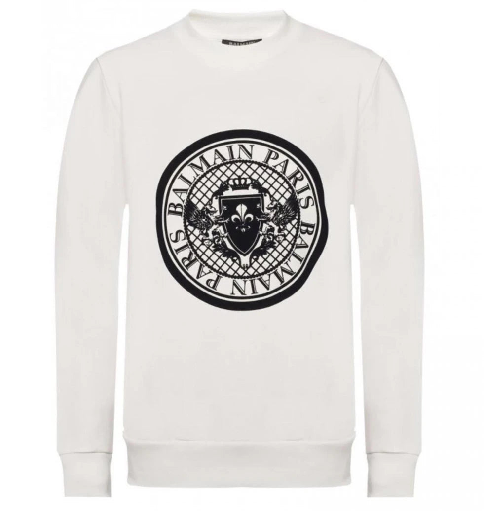 Balmain Sweatshirts White Man