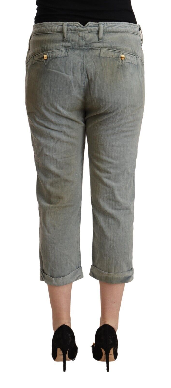 CYCLE Schicke, verkürzte Skinny-Hose mit mittlerer Taille