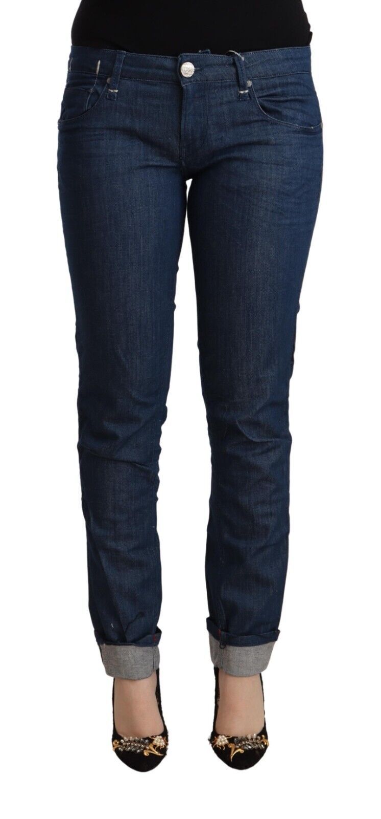 Acht schlanke Skinny Denim mit niedrigerer Taille