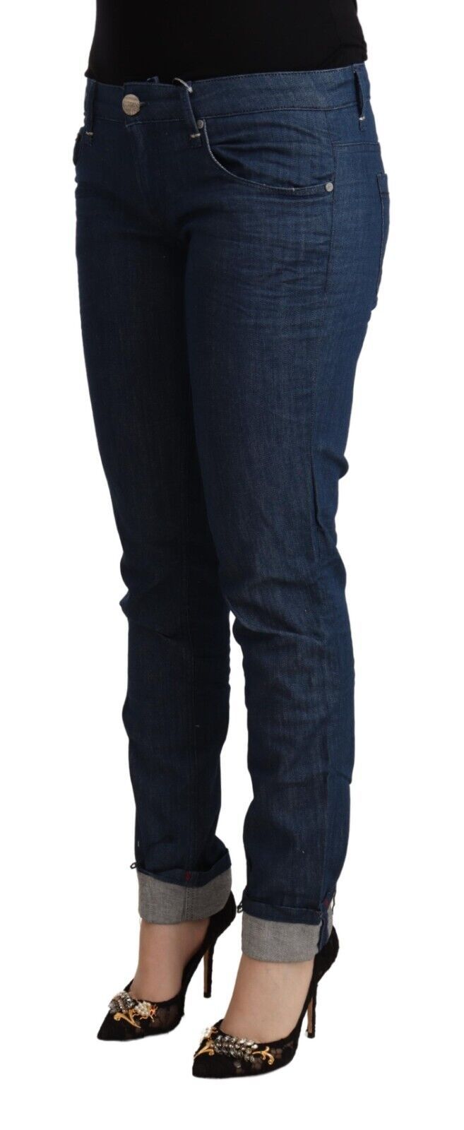 Acht schlanke Skinny Denim mit niedrigerer Taille