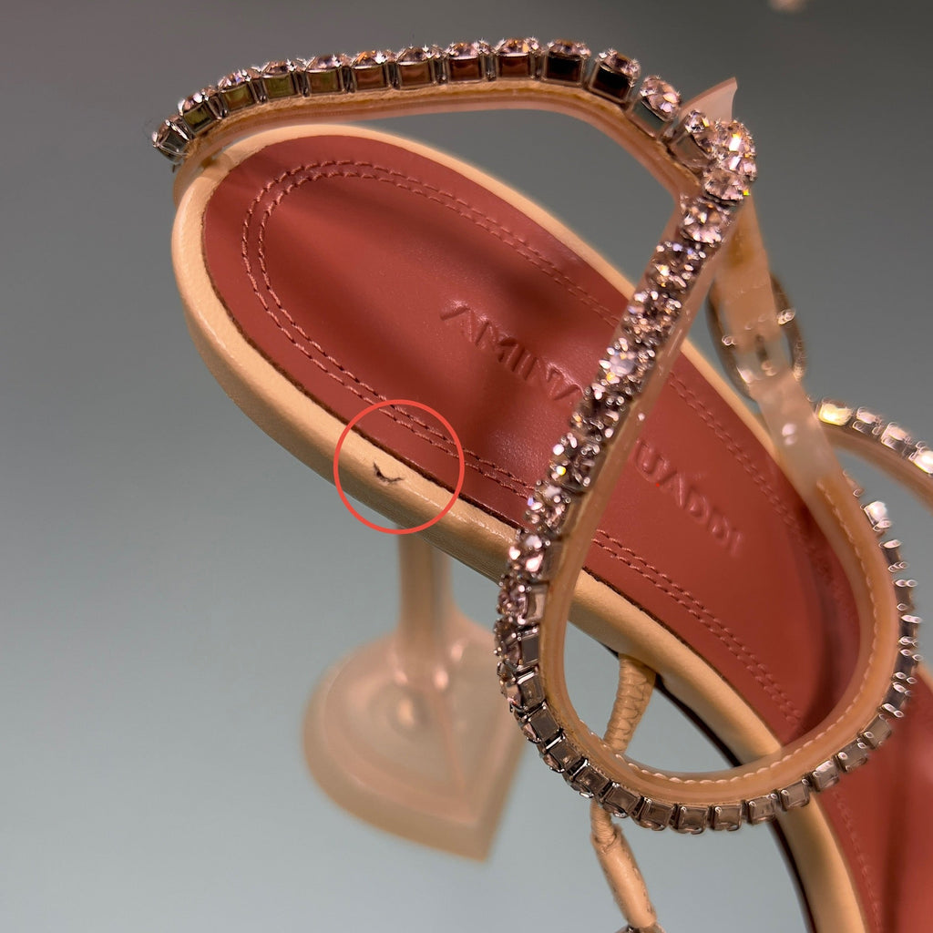 Amina Muaddi Gilda 105mm Sandals - WOMEN SHOES - AMINA MUADDI - Tluxy New