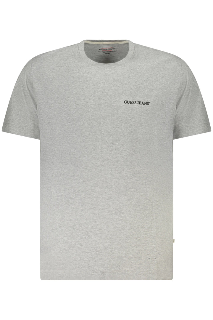 GUESS JEANS MEN&#39;S SHORT-SLEEVED T-SHIRT GREY