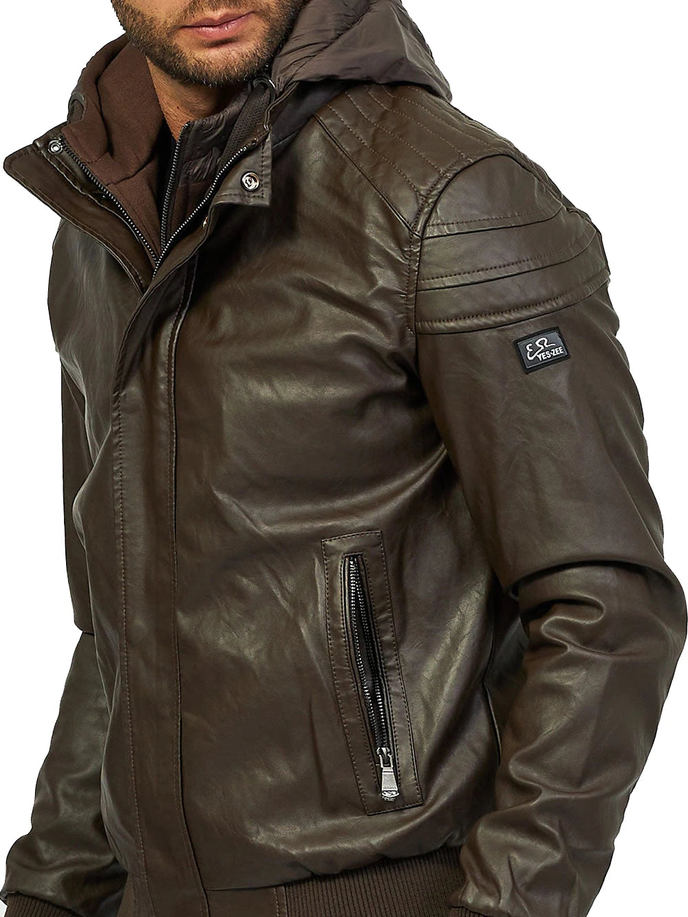 Yes Zee Jackets Brown Man