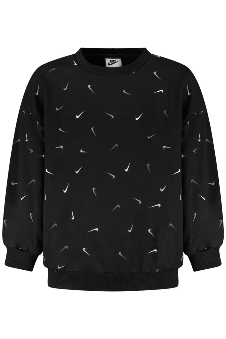 NIKE KIDS&#39; BLACK ZIP-UP SWEATSHIRT