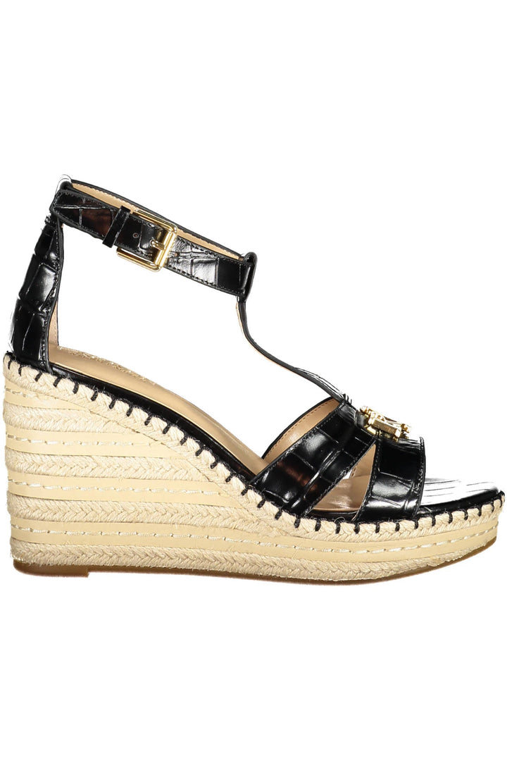 RALPH LAUREN SHOE SANDAL WOMAN BLACK