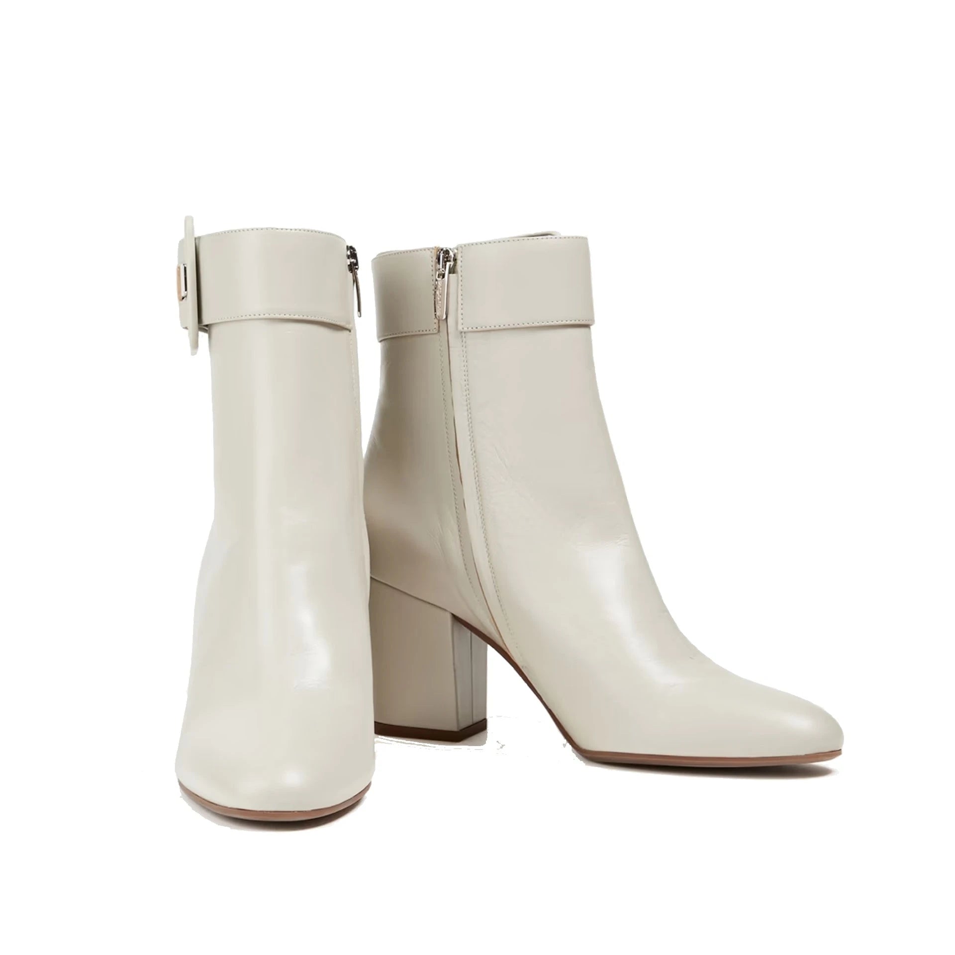 Sergio Rossi Buckled Leather Ankle Boots