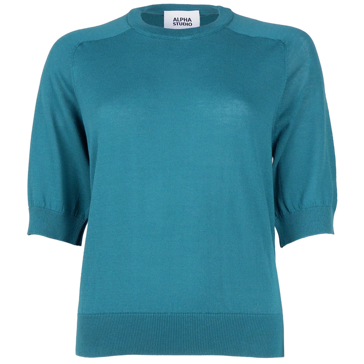 Alpha Studio Sweaters Green Woman