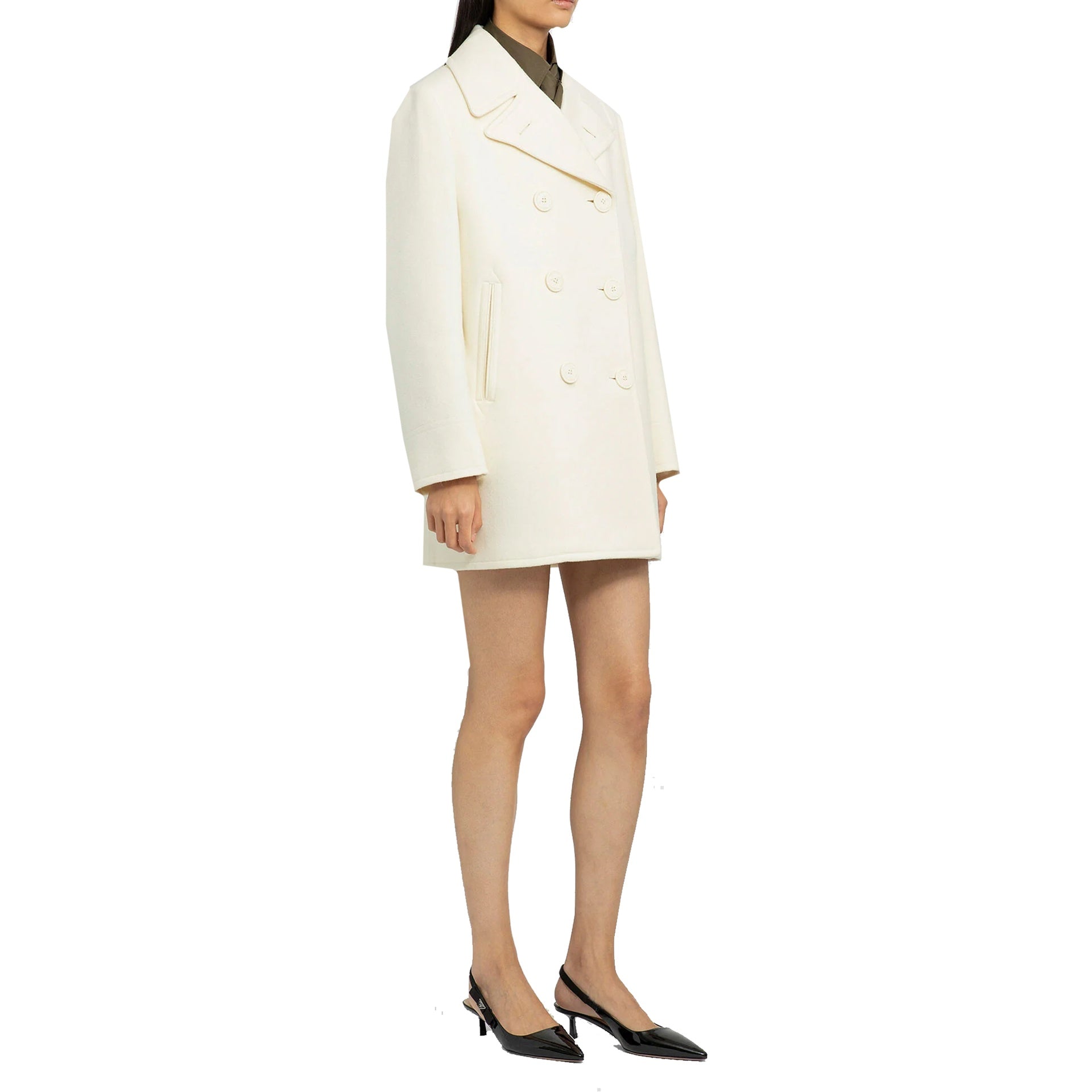 Prada Double-Breasted Wool Coat