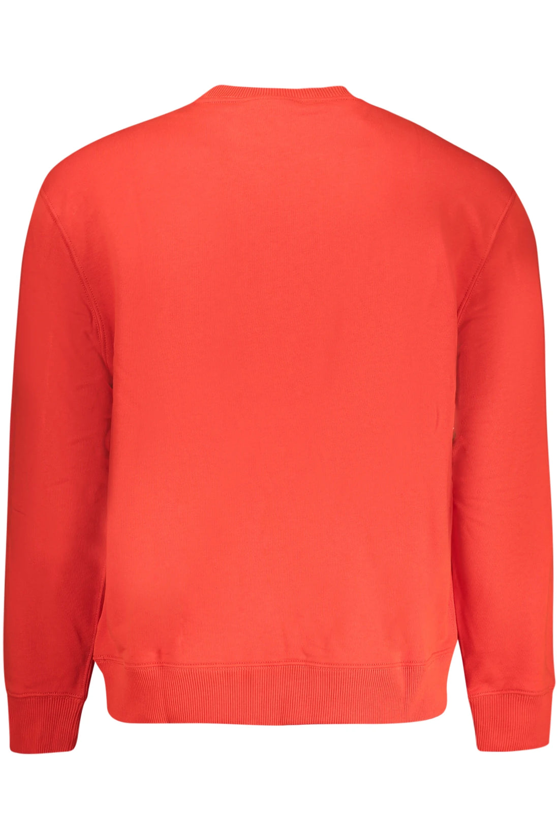 CALVIN KLEIN MEN&#39;S RED ZIP-UP SWEATSHIRT