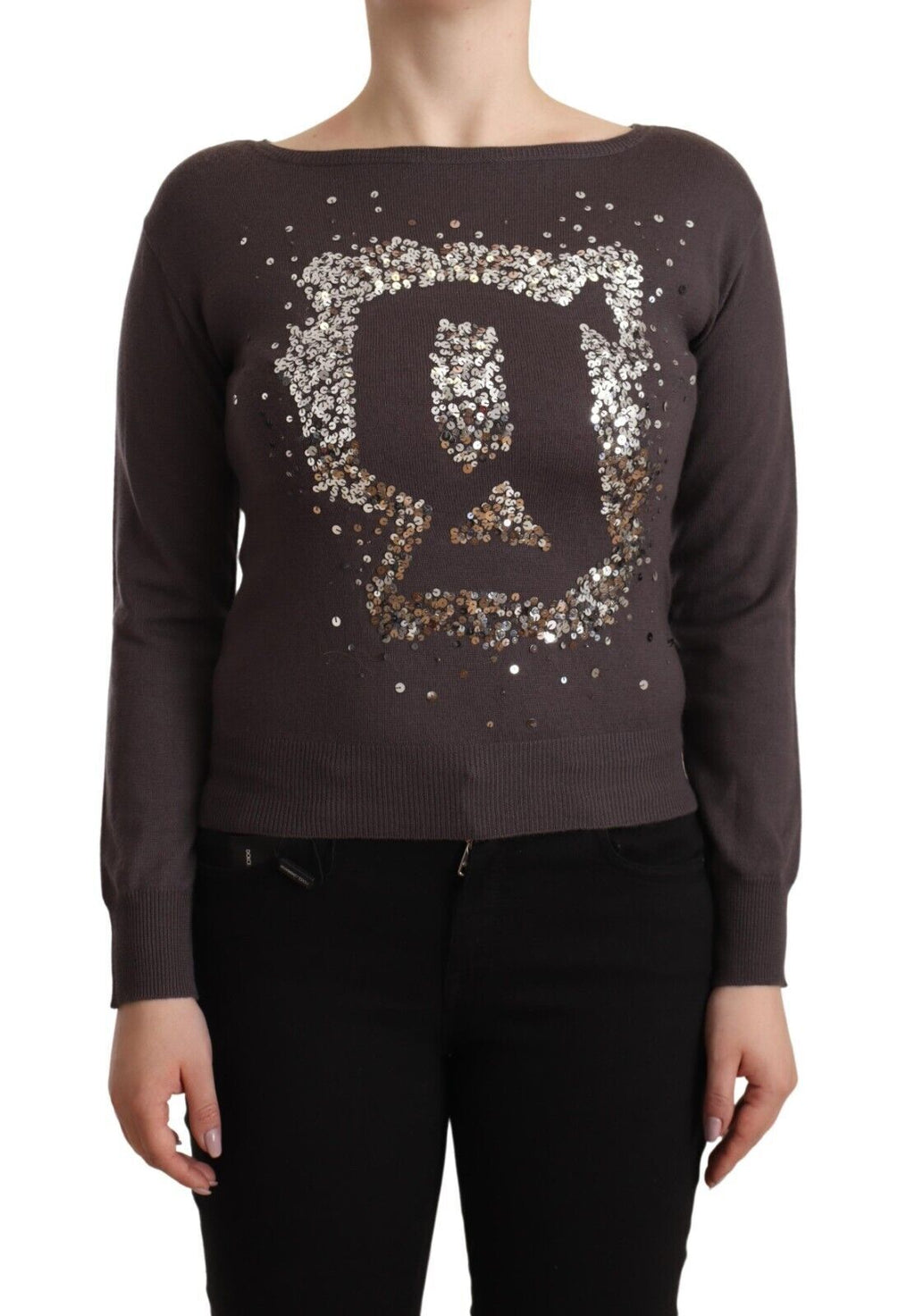 John Galliano Eleganter Langarmpullover aus Wolle