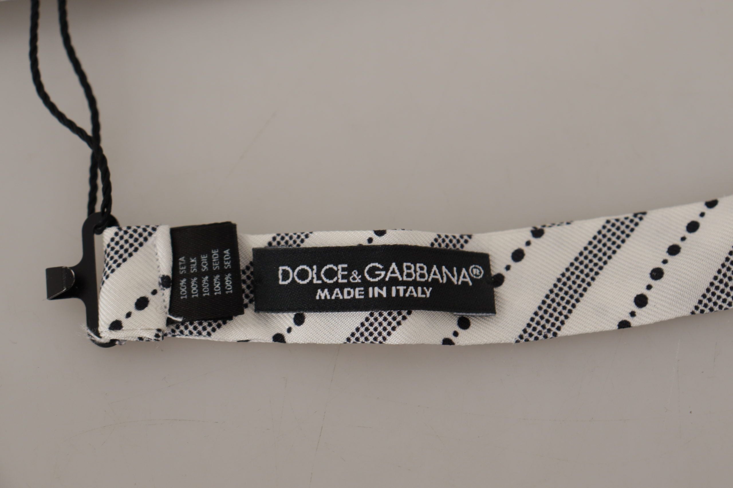 Dolce &amp; Gabbana Chic Polka Dot Seidenfliege