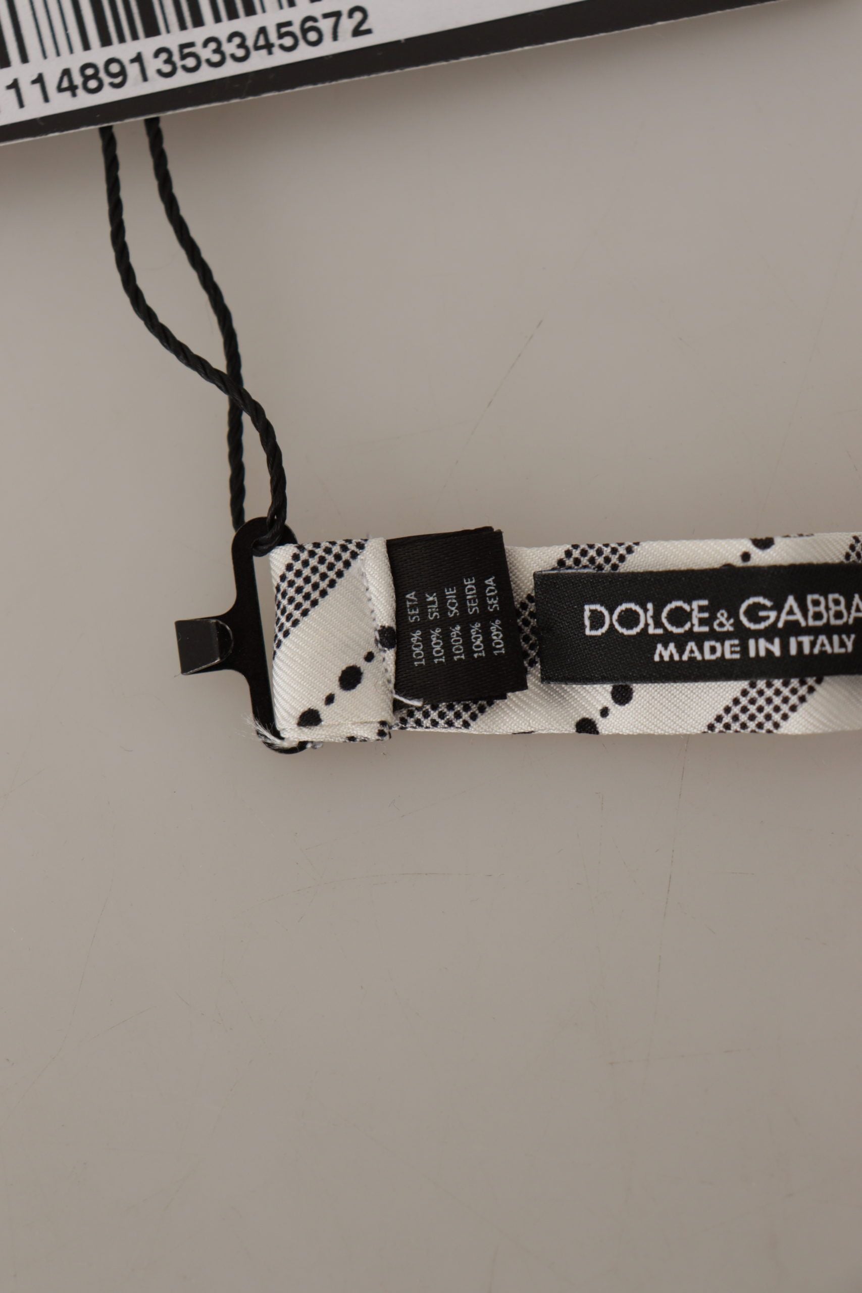 Dolce &amp; Gabbana Chic Polka Dot Seidenfliege